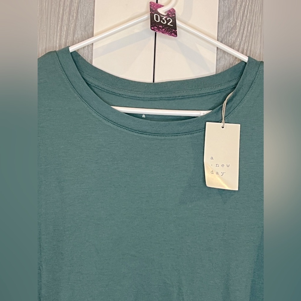 B2.01 NWT A New Day Casual Tee Teal 2X - Picture 2 of 4